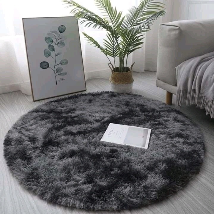 Winter Rug Ultra Soft End Table Beside Winter Plush Carpet