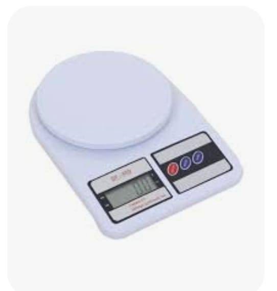 Digital Kitchen Scale - White - Weight Machine